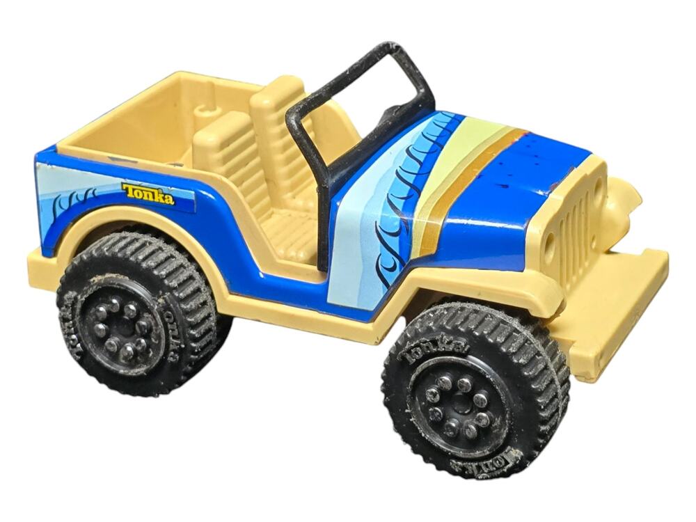 Vintage 1979 Tonka Jeep 812892 Blue Beach Waves Cruiser Car Vehicle